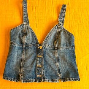 Denim top Zara